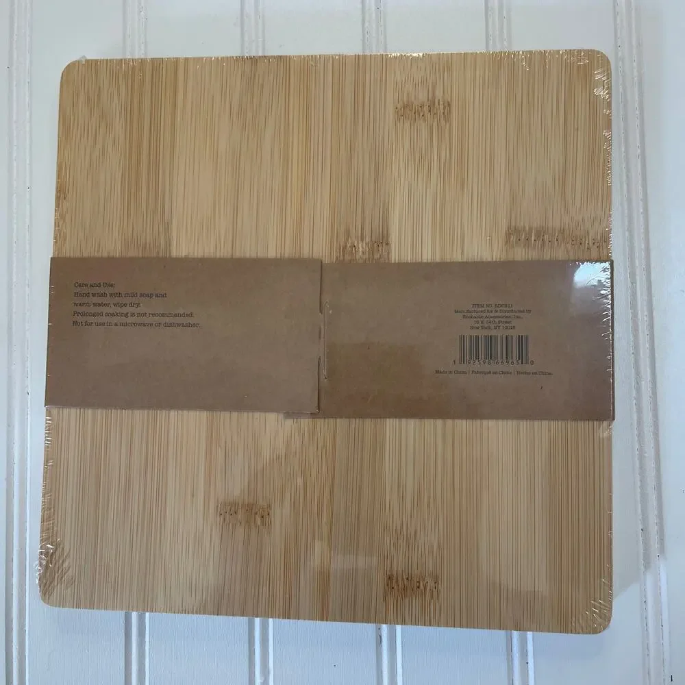 NWT NEW Rae Dunn Cheese‎ Please Cheese Board Appetizers Gift Entertain Bamboo